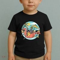 Summer Vibes Chill Vibes Only Hippie Skeleton Toddler T-Shirt thumb 2