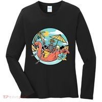 Summer Vibes Chill Vibes Only Hippie Skeleton Women's Long Sleeve Shirt thumb 0