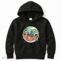 Summer Vibes Chill Vibes Only Hippie Skeleton Kids Hoodie thumb 0