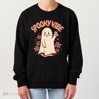 Spooky Vibe Cute Hippie Ghost Women's Sweatshirt thumb 0