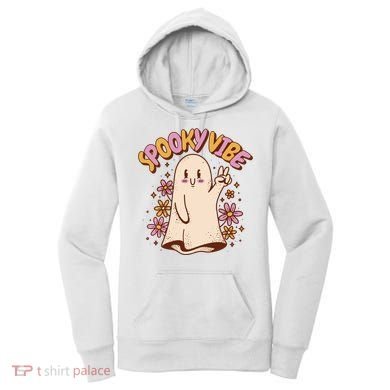 Spooky Vibe Cute Hippie Ghost Women's Hoodie