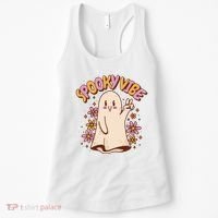 Spooky Vibe Cute Hippie Ghost Women's Tank Top thumb 0