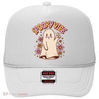 Spooky Vibe Cute Hippie Ghost Hat thumb 0