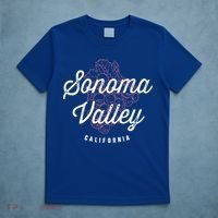 Sonoma Valley California Wine Country Vintage Gift T-Shirt thumb 5