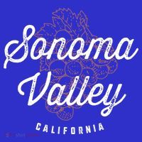Sonoma Valley California Wine Country Vintage Gift T-Shirt thumb 7