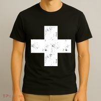 Swiss Vintage Cross Flag Switzerland T-Shirt thumb 3