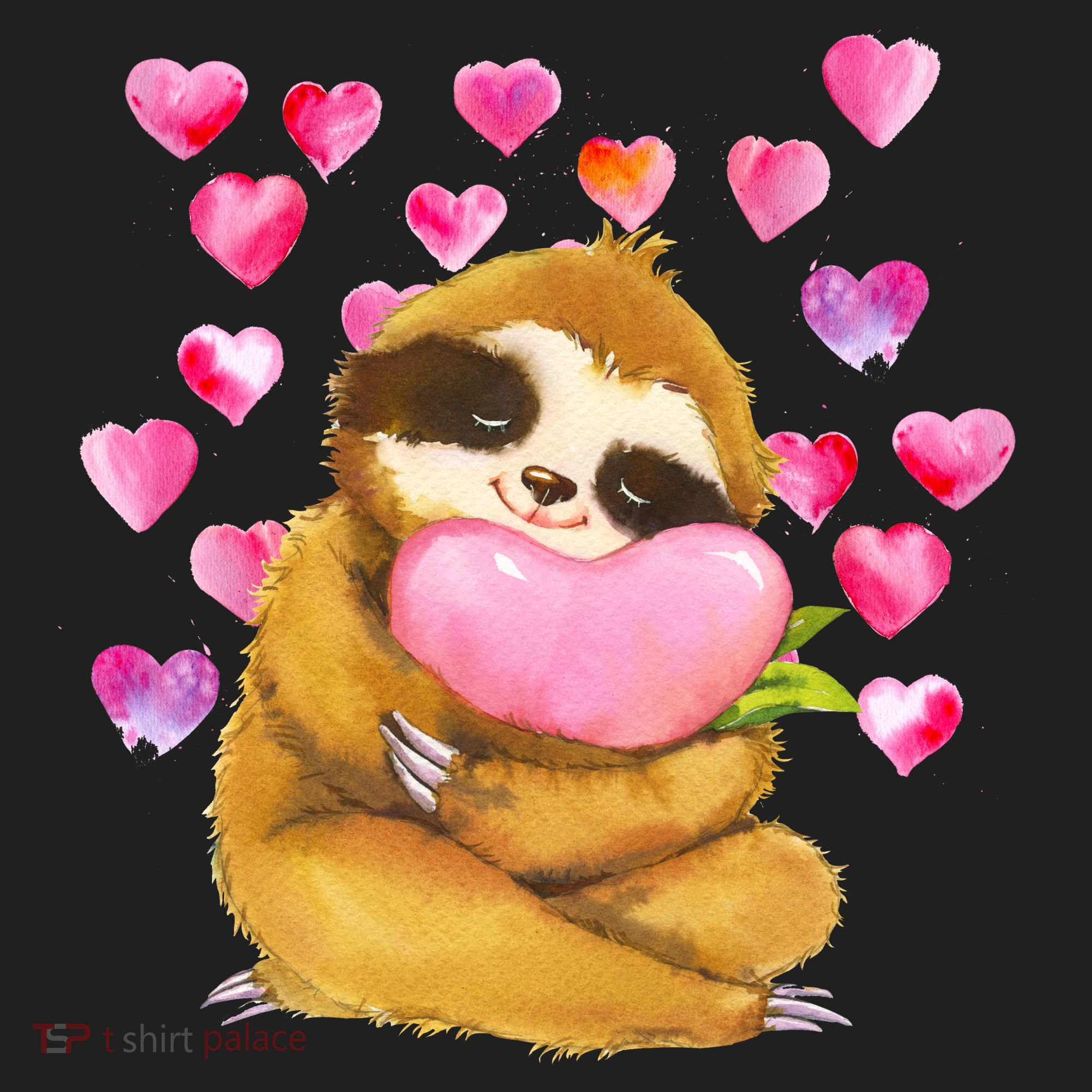 Sloth Valentine's Day Cute Sloth Hugging A Heart Tumbler