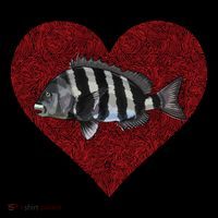 Sheepshead Valentines Day Fish Love Fingerprint Meaningful Gift Coffee Mug thumb 5