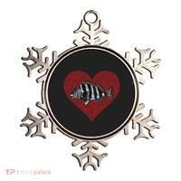 Sheepshead Valentines Day Fish Love Fingerprint Meaningful Gift Ornament thumb 0