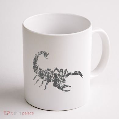Scorpion Vintage Design Distressed Scorpion Print Coffee Mug back