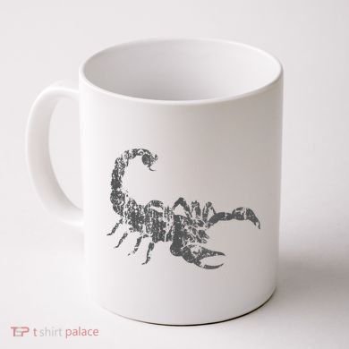 Scorpion Vintage Design Distressed Scorpion Print Coffee Mug