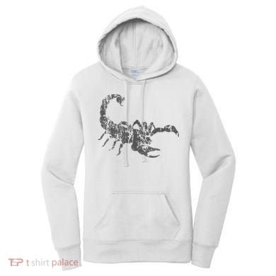 Scorpion Vintage Design Distressed Scorpion Print Women's Hoodie