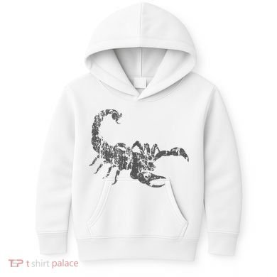 Scorpion Vintage Design Distressed Scorpion Print Kids Hoodie