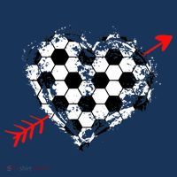 Soccer Valentines Day Soccer Ball Cupid's Arrow Heart Women's Hoodie thumb 2