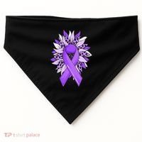 Stop Violence End the Silence Domestic Violence Awareness USA-Made Doggie Bandana thumb 0