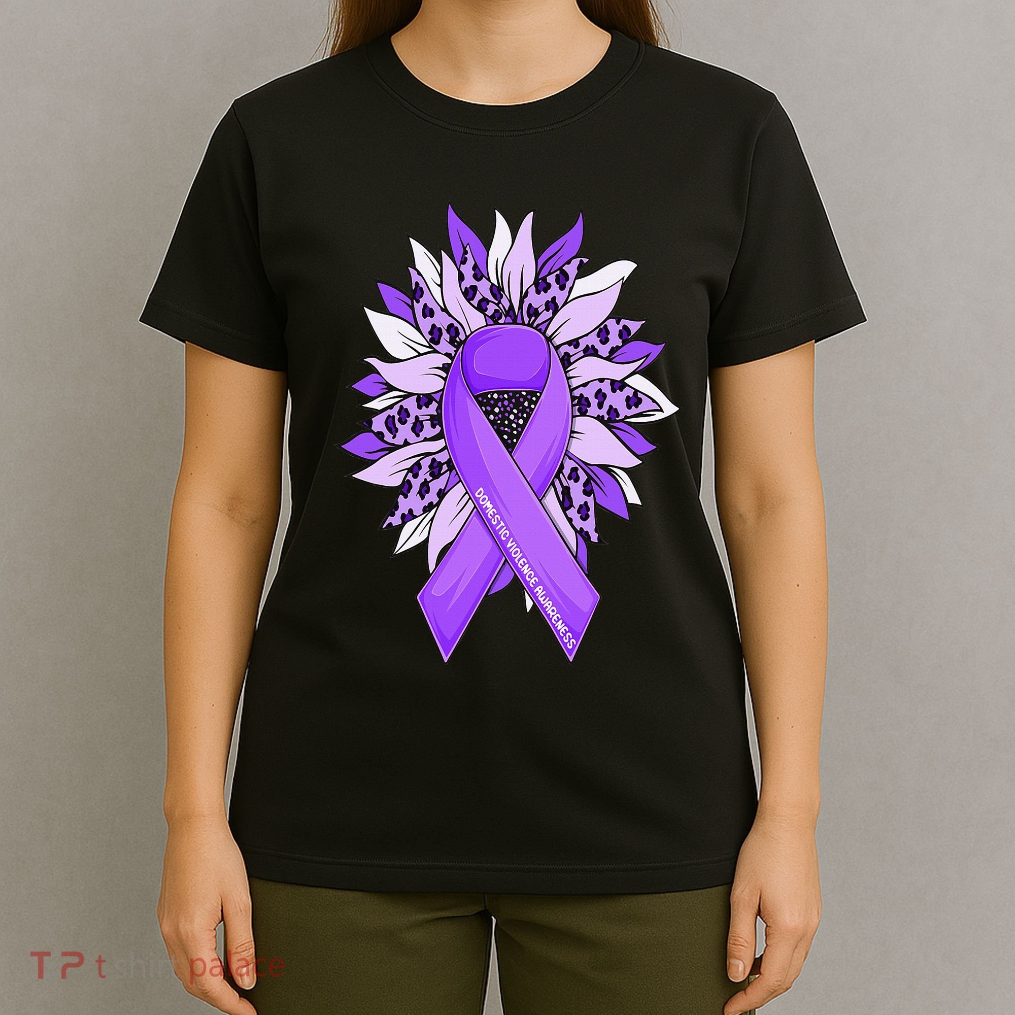 Stop Violence End the Silence Domestic Violence Awareness T-Shirt