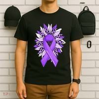 Stop Violence End the Silence Domestic Violence Awareness T-Shirt thumb 6