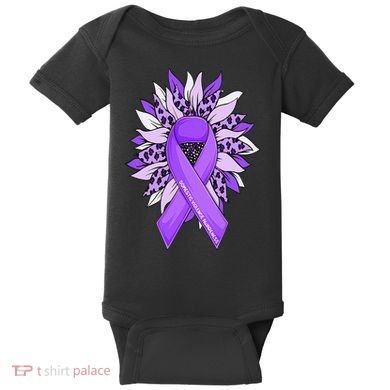 Stop Violence End the Silence Domestic Violence Awareness Baby Bodysuit