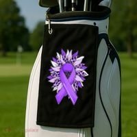 Stop Violence End the Silence Domestic Violence Awareness Golf Towel thumb 2