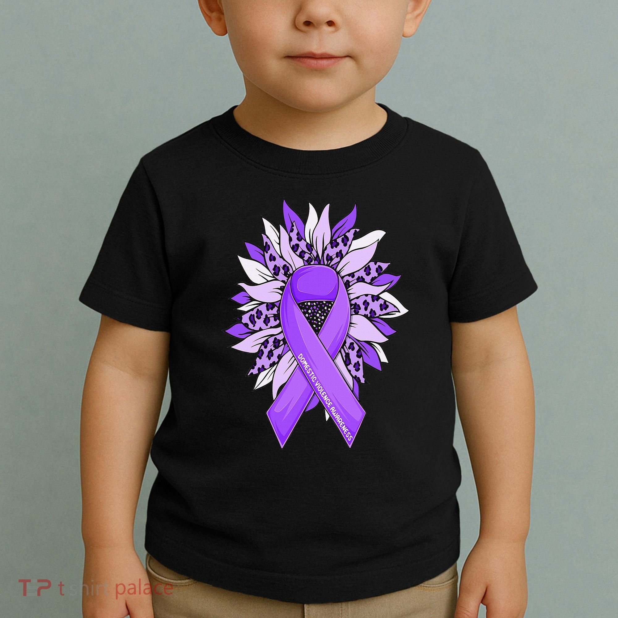 Stop Violence End the Silence Domestic Violence Awareness Toddler T-Shirt