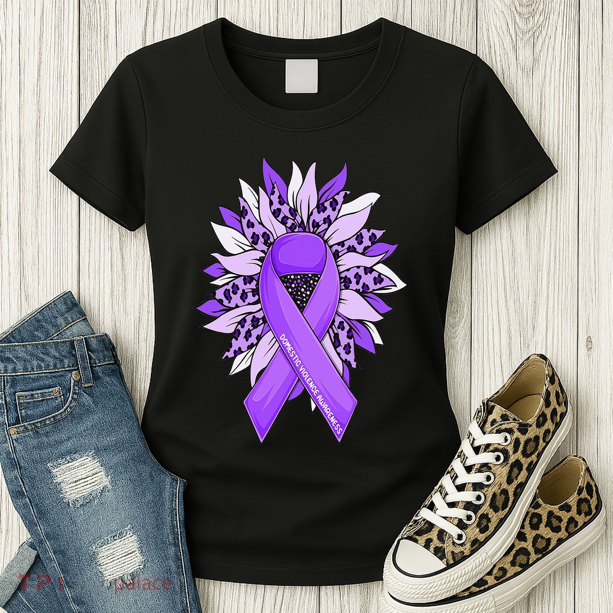 Stop Violence End the Silence Domestic Violence Awareness Women's T-Shirt