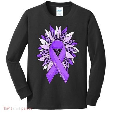 Stop Violence End the Silence Domestic Violence Awareness Kids Long Sleeve Shirt