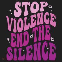 Stop Violence End the Silence Stop Domestic Violence Women's Sweatshirt thumb 2