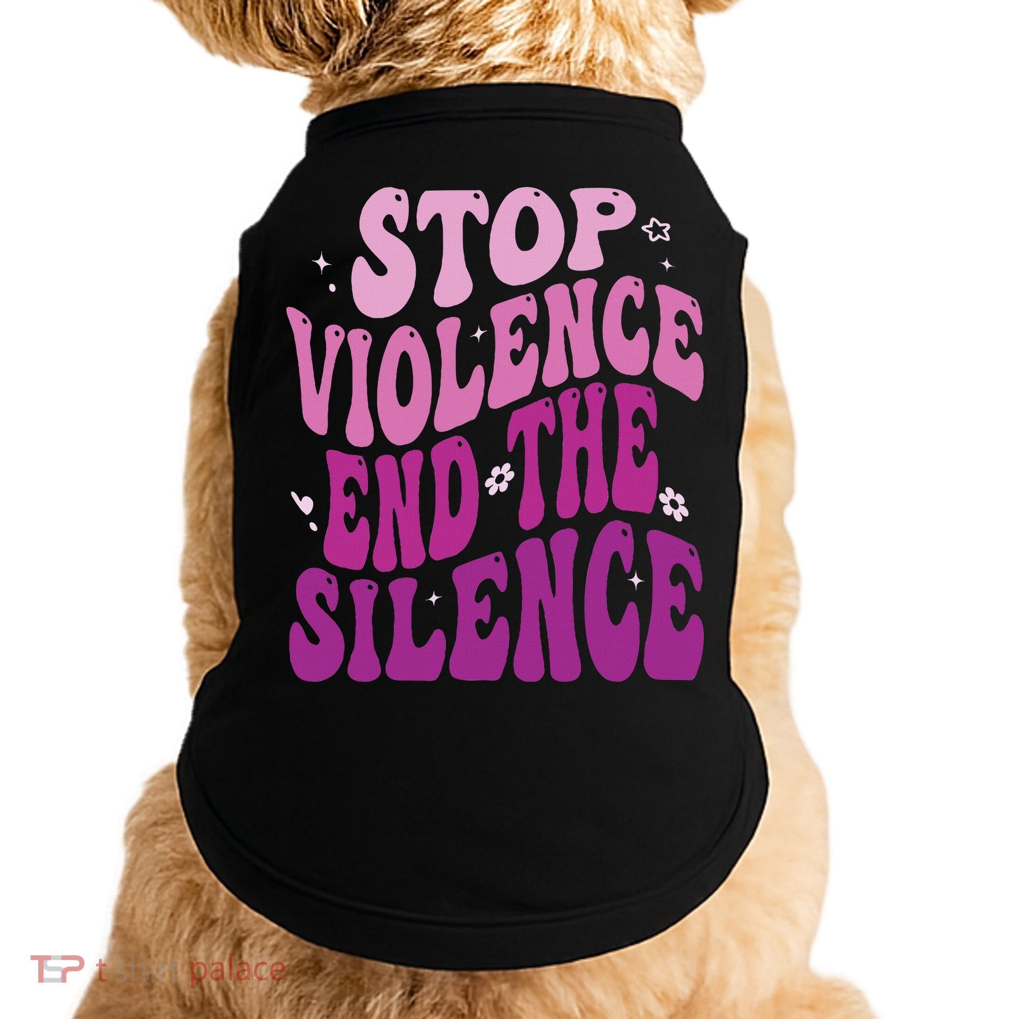 Stop Violence End the Silence Stop Domestic Violence Doggie Tank
