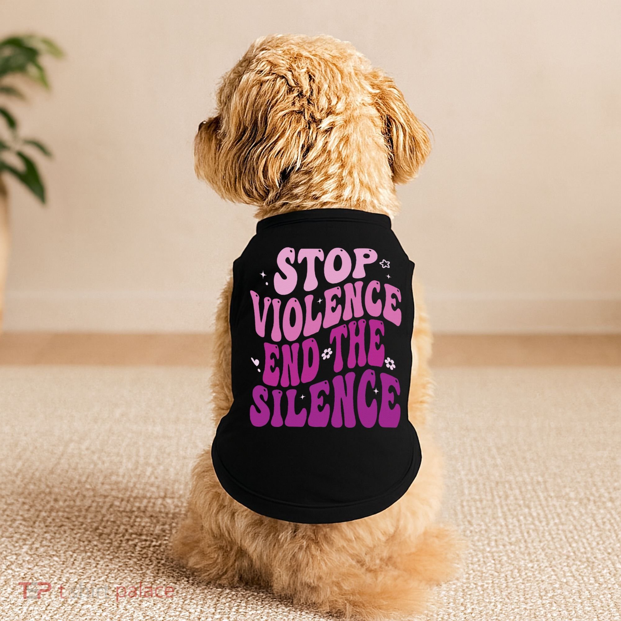 Stop Violence End the Silence Stop Domestic Violence Doggie Tank