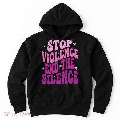 Stop Violence End the Silence Stop Domestic Violence Hoodie