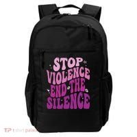 Stop Violence End the Silence Stop Domestic Violence Backpack thumb 0