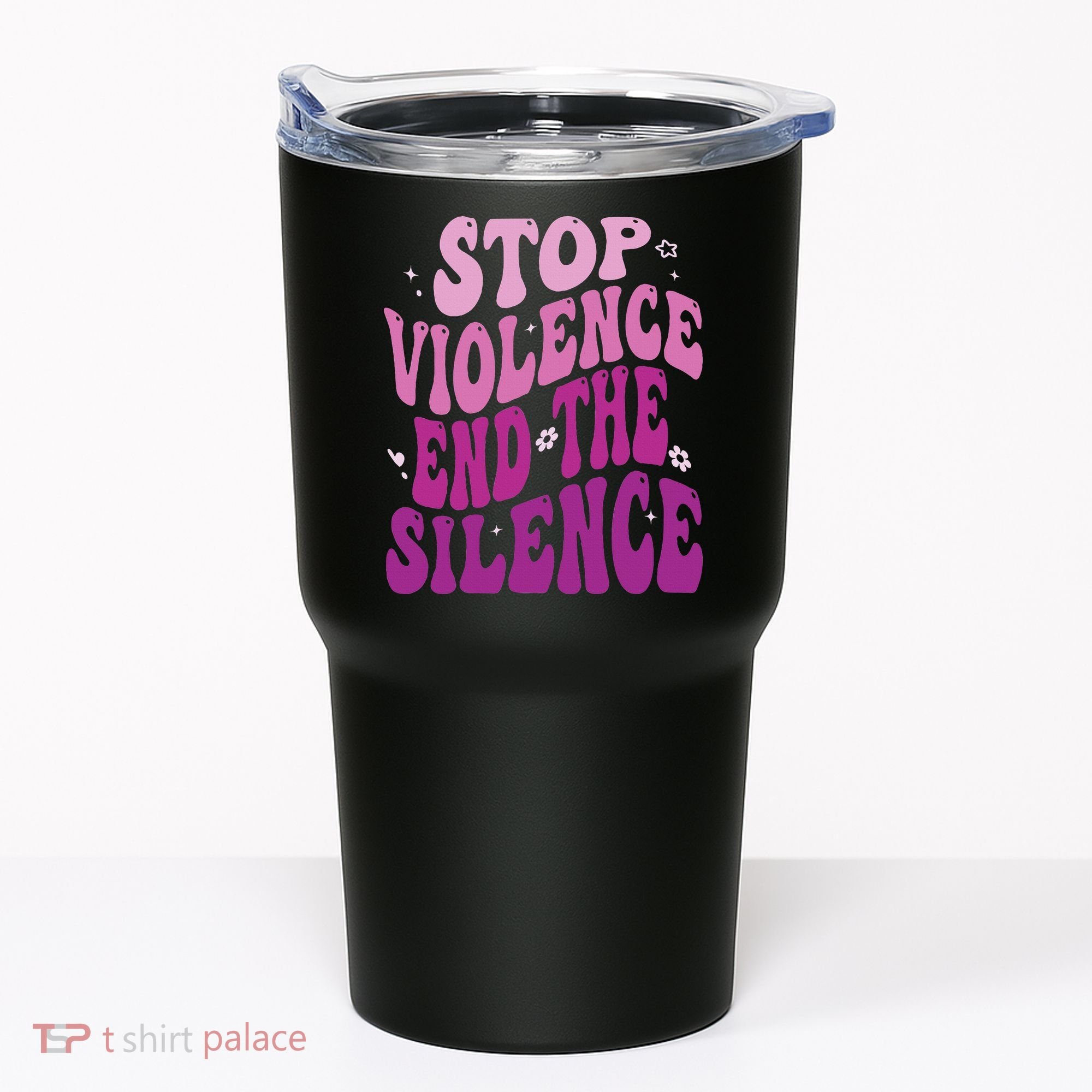 Stop Violence End the Silence Stop Domestic Violence Tumbler