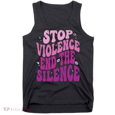 Stop Violence End the Silence Stop Domestic Violence Tank Top