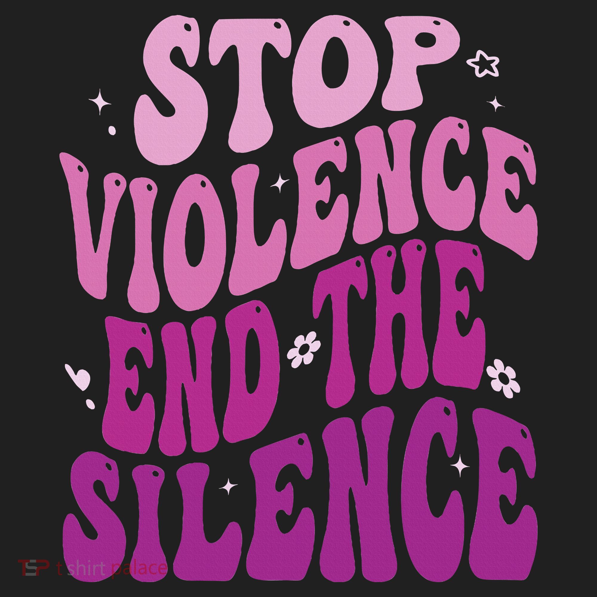 Stop Violence End the Silence Stop Domestic Violence Golf Towel