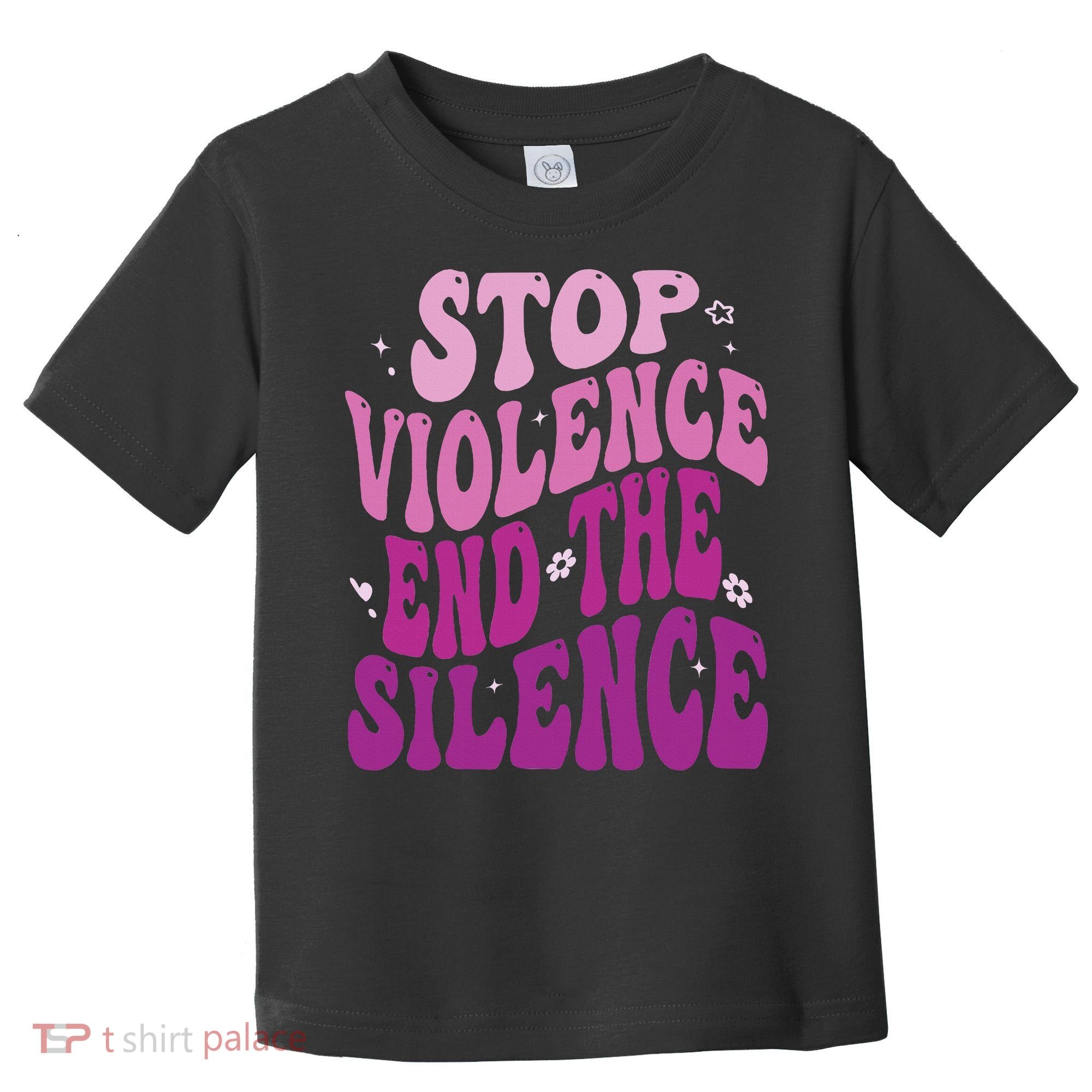 Stop Violence End the Silence Stop Domestic Violence Toddler T-Shirt
