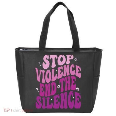 Stop Violence End the Silence Stop Domestic Violence Tote Bag