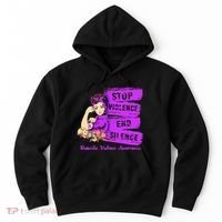 Stop Violence End Silence Domestic Violence Awareness Hoodie thumb 0
