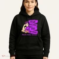 Stop Violence End Silence Domestic Violence Awareness Hoodie thumb 5