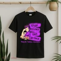 Stop Violence End Silence Domestic Violence Awareness T-Shirt thumb 2