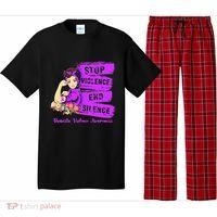 Stop Violence End Silence Domestic Violence Awareness Pajama Set thumb 0