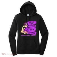 Stop Violence End Silence Domestic Violence Awareness Women's Hoodie thumb 0