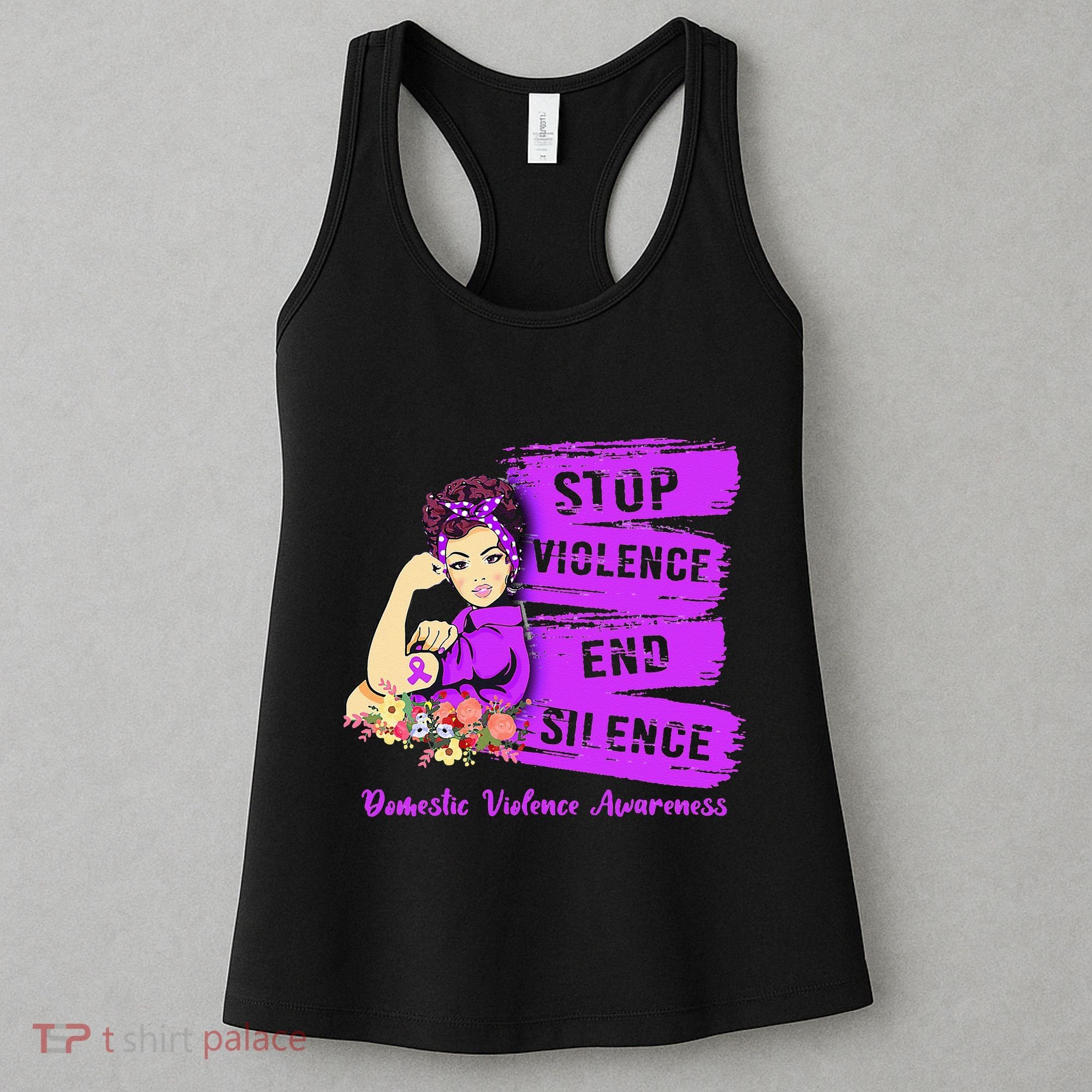 Stop Violence End Silence Domestic Violence Awareness Women's Tank Top