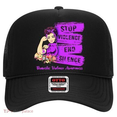 Stop Violence End Silence Domestic Violence Awareness Hat