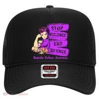 Stop Violence End Silence Domestic Violence Awareness Hat thumb 0