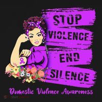 Stop Violence End Silence Domestic Violence Awareness Visor thumb 3