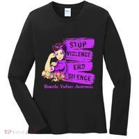 Stop Violence End Silence Domestic Violence Awareness Women's Long Sleeve Shirt thumb 0