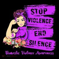 Stop Violence End Silence Domestic Violence Awareness Women's T-Shirt thumb 6