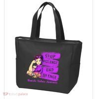 Stop Violence End Silence Domestic Violence Awareness Tote Bag thumb 3