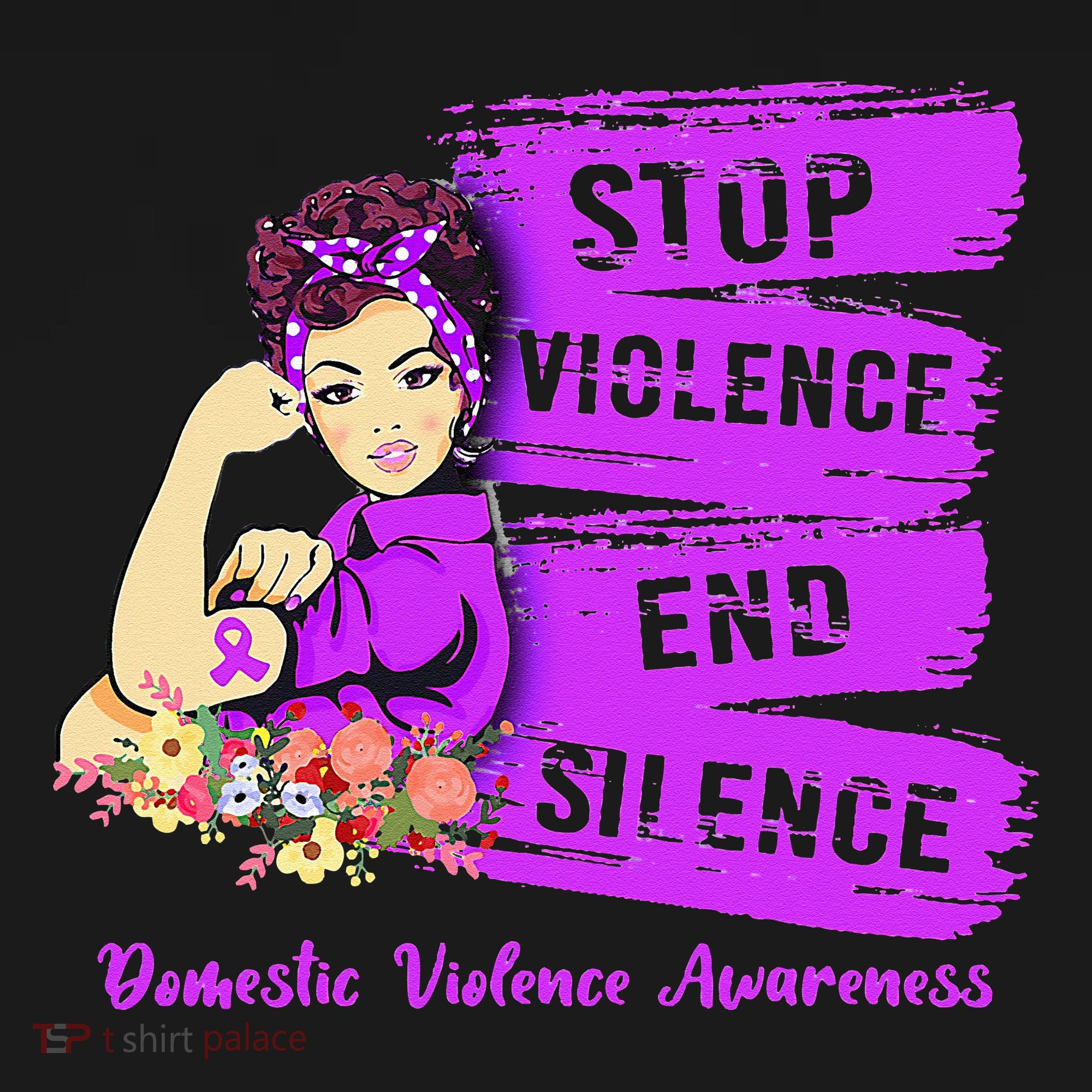 Stop Violence End Silence Domestic Violence Awareness Tote Bag