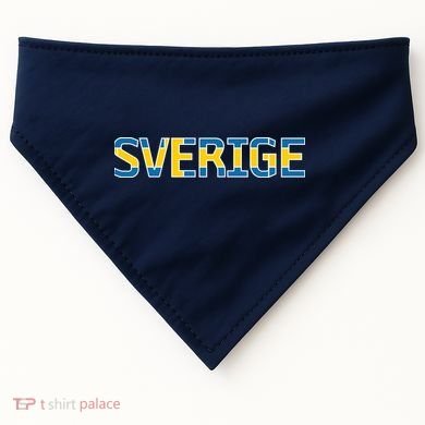 Sverige Sweden Flag USA-Made Doggie Bandana